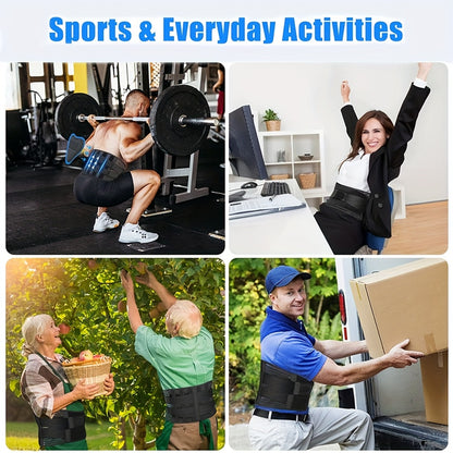 Anti-Skid Design Back Brace, Back Support Belt For Women & Men, Breathable Lower Back Brace With Lumbar Pad