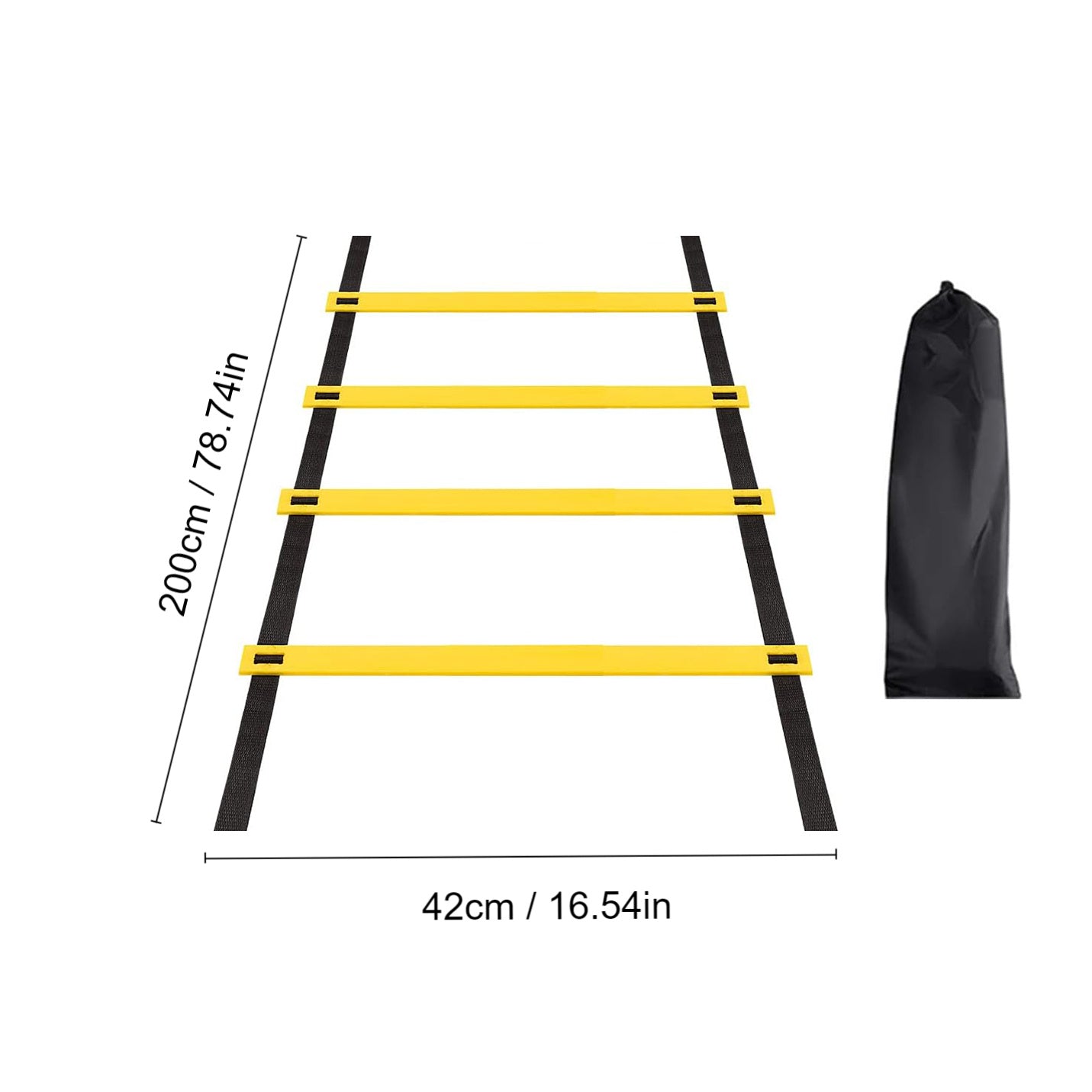Agility Ladder With Storage Bag Speed Training Equipment With Storage Bag, Football Soccer Fitness Feet Training Training Ladder