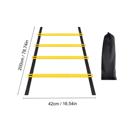 Agility Ladder With Storage Bag Speed Training Equipment With Storage Bag, Football Soccer Fitness Feet Training Training Ladder