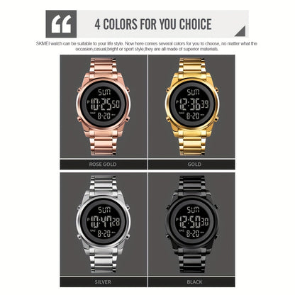 Multifunctional LED Night Light Timing Alarm Watch - Men's Fashion Digital Watch with Date Display, Stopwatch, and Alarm Reminders - Ideal Gift for Men