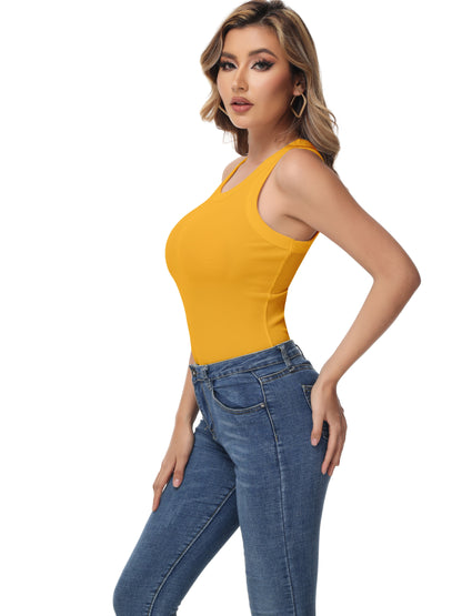 Women Sleeveless Sports Tank Top, Workout Casual Rib Basic Slim Fit Sports Tank Top, Women's Activewear for Koningsdag/King's Day