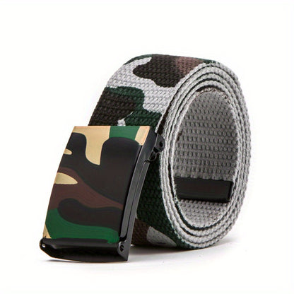 Fashion Camouflage Belt Street Dance Belt Casual Trousers Belt Canvas Belt For Men