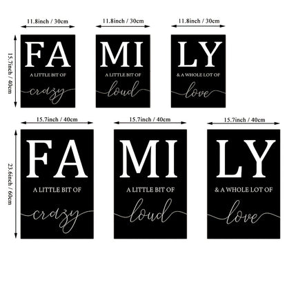Luxury Minimalist 3pcs/set Frameless Canvas Wall Art - Decorative Paintings for Living Room - Family Writing No Frame