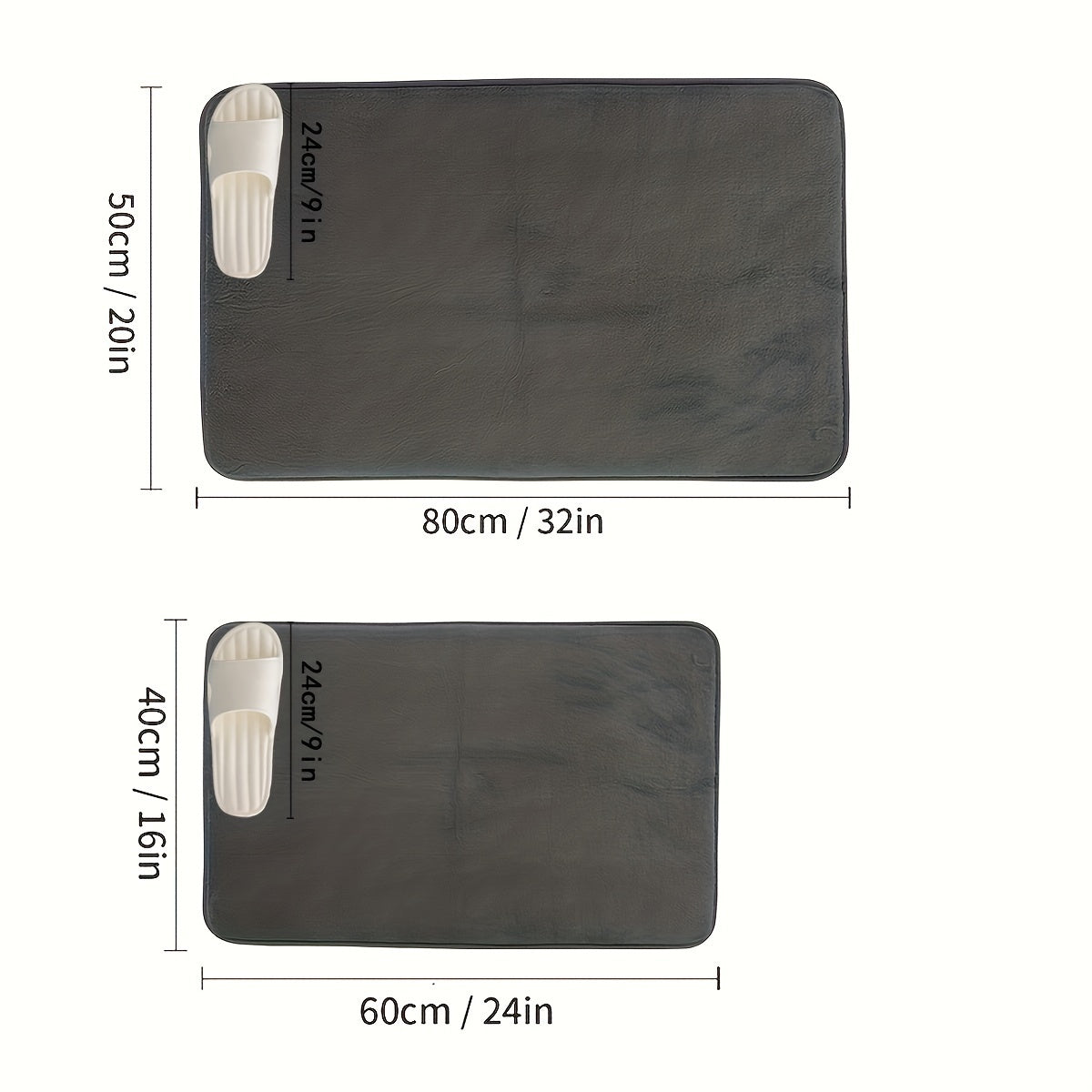 1PC Sponge Flat Bathroom Anti-slip Mat, Bathroom Water Absorption Anti-skid Mat, Bathroom Doormat, Bedroom Carpet, Floor Mat, kitchen Area Rugs, Laundry, bedrooom, shower, indoor mat