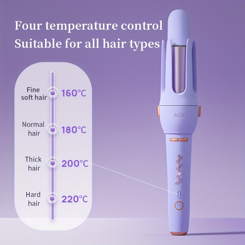 Luxurious Automatic Curling Iron Wand - Professional Ceramic Rollers/Straighteners with Rotating Function, Easy-to-Use, Fast Heating, Long-Lasting Curls, and Salon-Quality Results