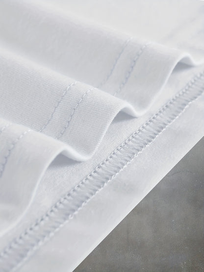 Stylish Basketball Player Pattern Print Men's Comfy Chic T-shirt, Graphic Tee Men's Summer Outdoor Clothes, Men's Clothing, Tops For Men, For Halloween