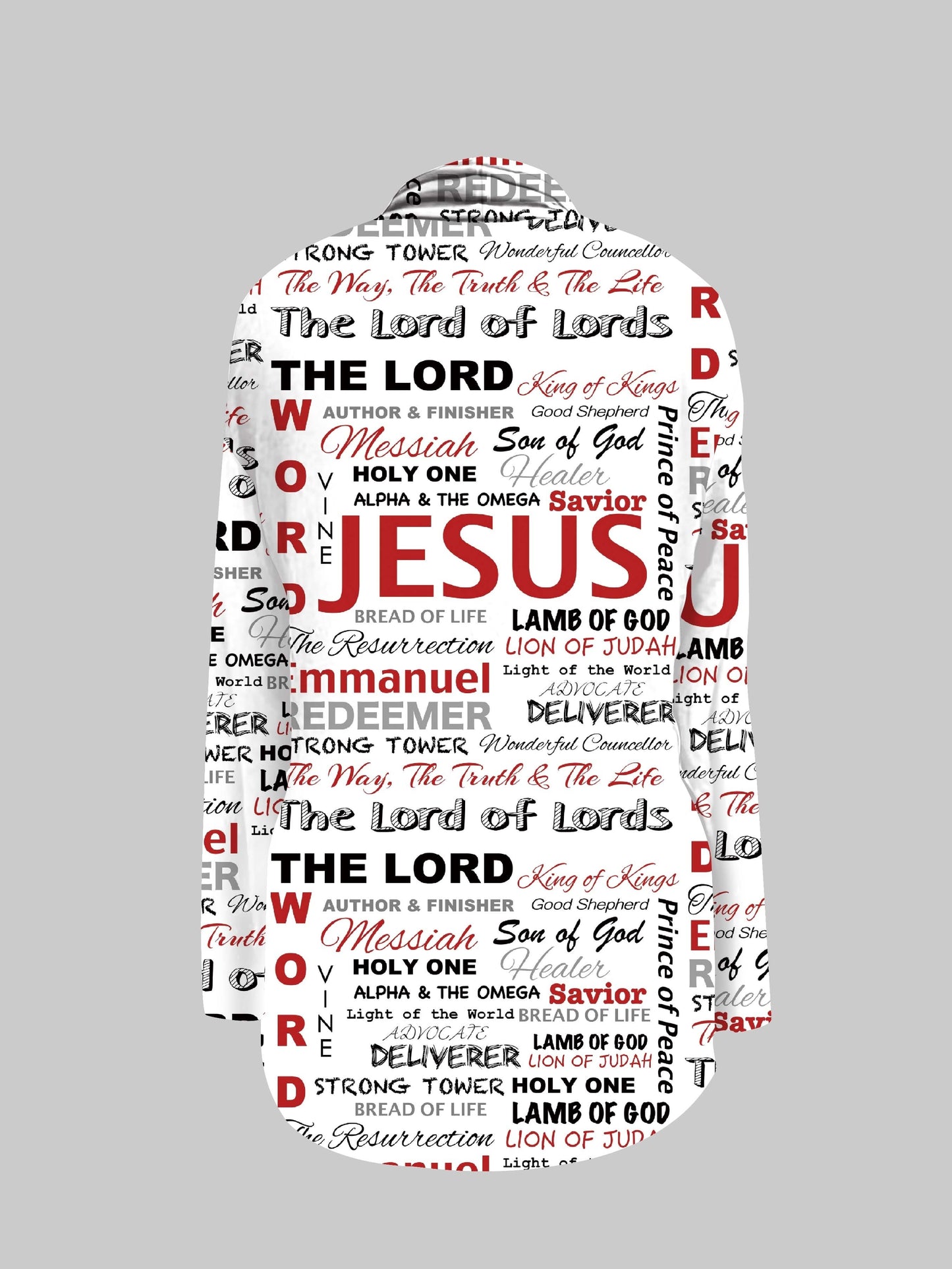 Jesus Print Open Front Cardigan, Casual Long Sleeve Cardigan For Spring & Fall, Women's Clothing