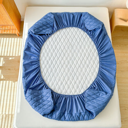 1pc waterproof mattress cover non-slip mattress cover hotel bedroom dormitory mattress protection cover simple solid color