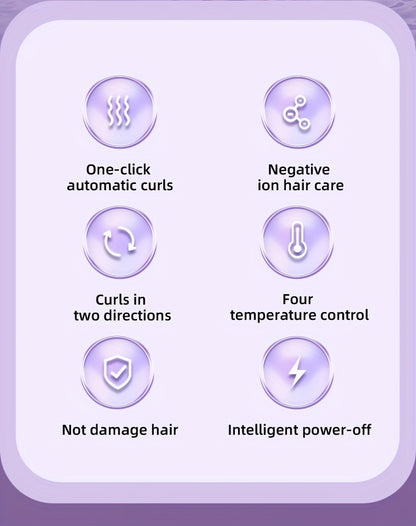 Luxurious Automatic Curling Iron Wand - Professional Ceramic Rollers/Straighteners with Rotating Function, Easy-to-Use, Fast Heating, Long-Lasting Curls, and Salon-Quality Results