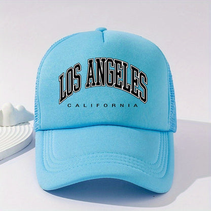 1pc Breathable Summer Fashionable Letter Pattern Baseball Cap, Casual Sun Protection Hat For Men