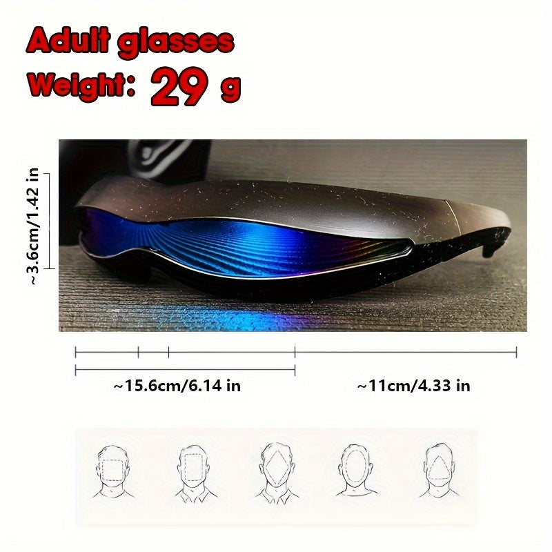 Asymmetric Personality Men's Glasses Suitable for daily activities and parties
