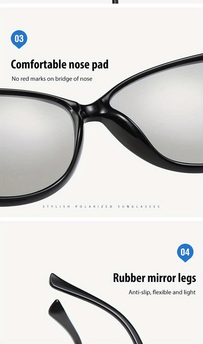Fashion Design HD Photochromic Sunglasses For Women Polarized Glasses Driving Travel Oversized Ultralight Luxury Ladies Eyewear best gifts for Mother's Day