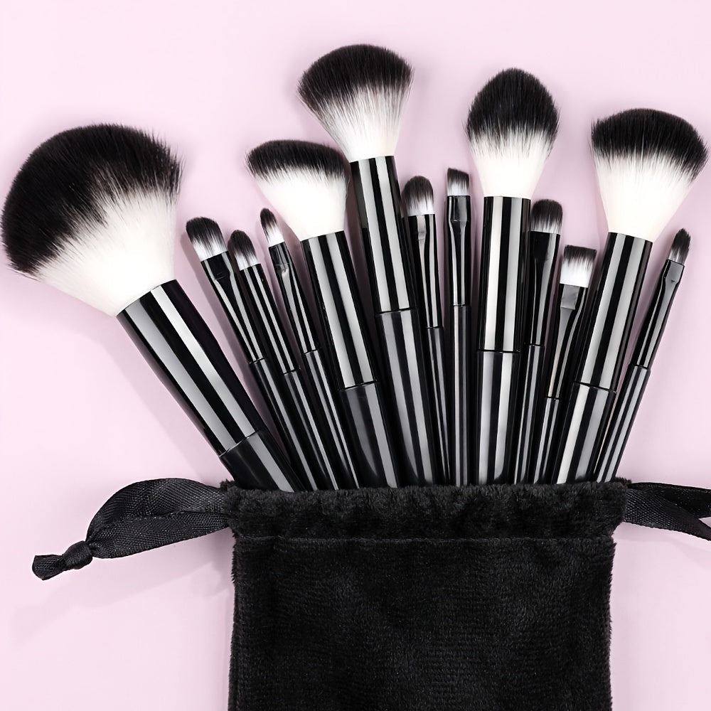 Makeup Brush Set Soft Fluffy Professional Cosmetic Foundation Powder Eyeshadow Kabuki Blending Make Up Brush Beauty Tool With Bag Makeup Sponge Beauty Gift For Makeup Beginner