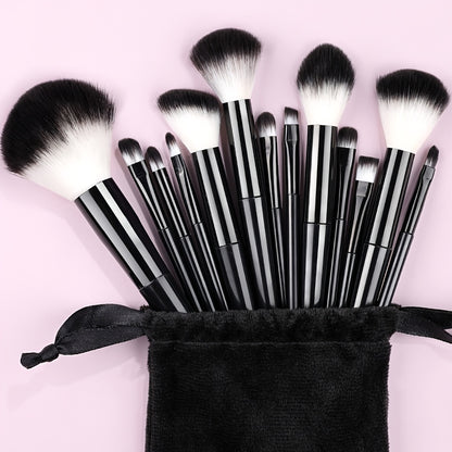 Makeup Brush Set Soft Fluffy Professional Cosmetic Foundation Powder Eyeshadow Kabuki Blending Make Up Brush Beauty Tool With Bag Makeup Sponge Beauty Gift For Makeup Beginner