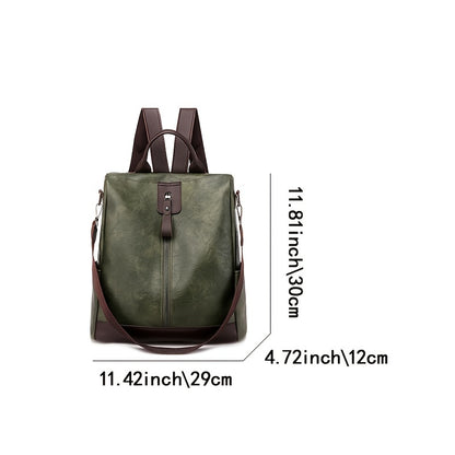 Women's Backpack New PU Leather Retro Casual Outdoor Travel Backpack Bag