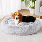 [Soft Donut Cat Bed Nest] Soft Warm Donut Cat Bed Nest, Calming Donut Cuddler Cat Bed, Comfortable And Washable Cat Cushion Nest With Non-slip Bottom Indoor Cats Christmas Gift