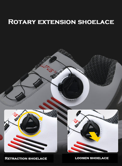 [LEFUS Golf Shoes] LEFUS Non-Slip Men's Golf Shoes - Breathable, Comfortable, Rotating Buckle Closure for All Seasons