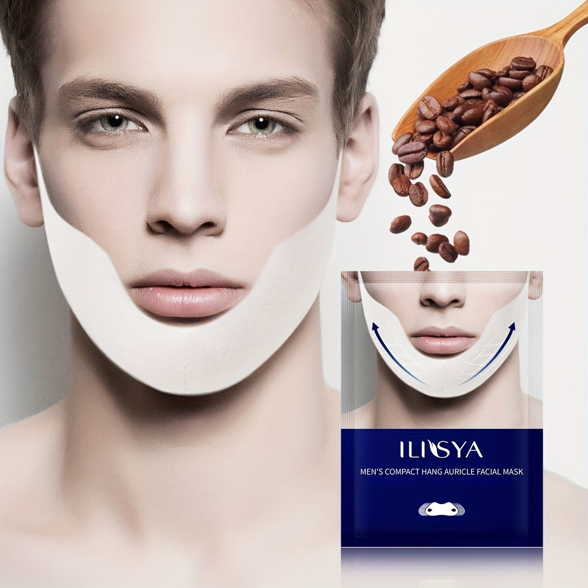 Small V Face Lifting Mask Stick Bandage Firming Face Hanging Ear Lifting Double Chin Firming Skin V-line Face Lifting Facial Mask Face Firming, Lifting Small V-face Ear Hook For Men