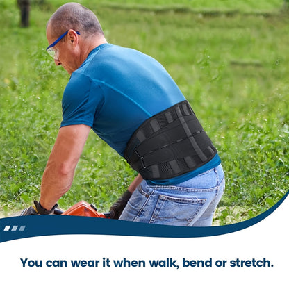 Anti-Skid Design Back Brace, Back Support Belt For Women & Men, Breathable Lower Back Brace With Lumbar Pad