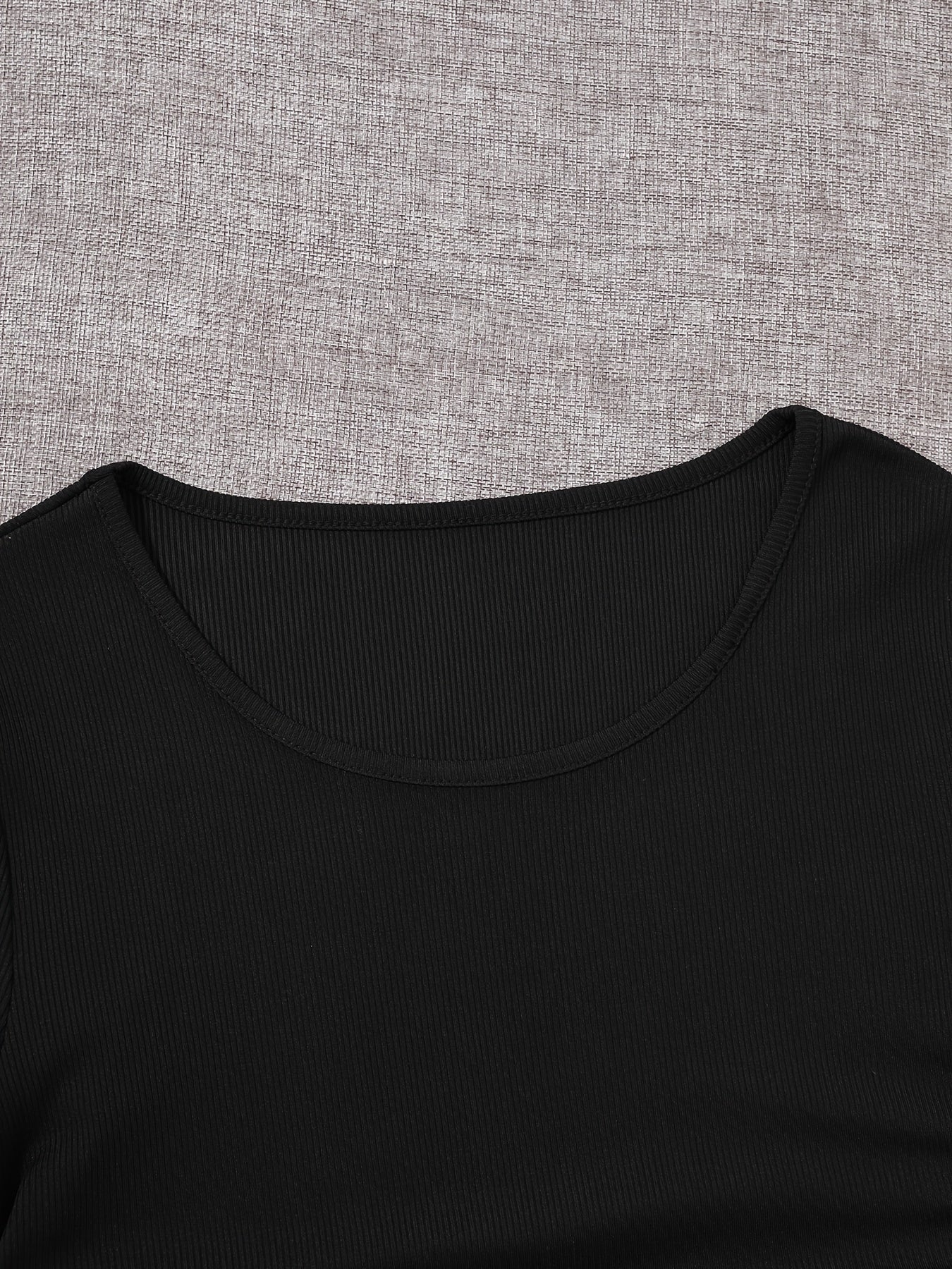 Womens Ruched Skinny Dress - Adjustable Drawstring Waist, Solid Color, Short Sleeve, Crew Neck, Chic and Versatile Casual Wear for Women