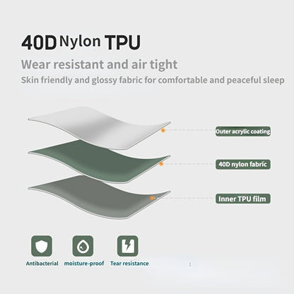 1pc Inflatable Mat, Double Sleeping Mat, Portable Moisture-proof Air Mat For Mountaineering Outdoor Camping Hiking