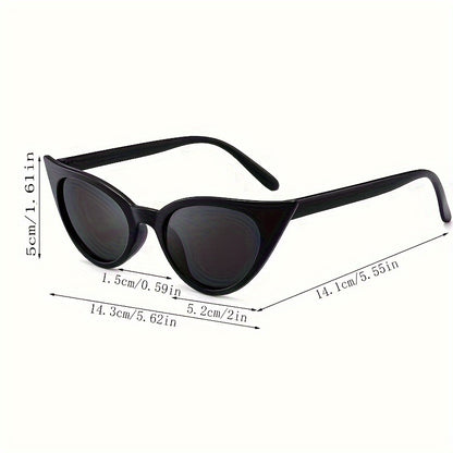1 Pc Retro Cat Eye Glasses For Women Men Punk Anti Glare Sun Shades For Party Beach Club