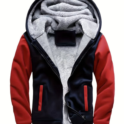 Winter Jacket Men's Fleece Casual Cardigan Autumn And Winter Warm Hooded Thick Jacket 2023 New Trend