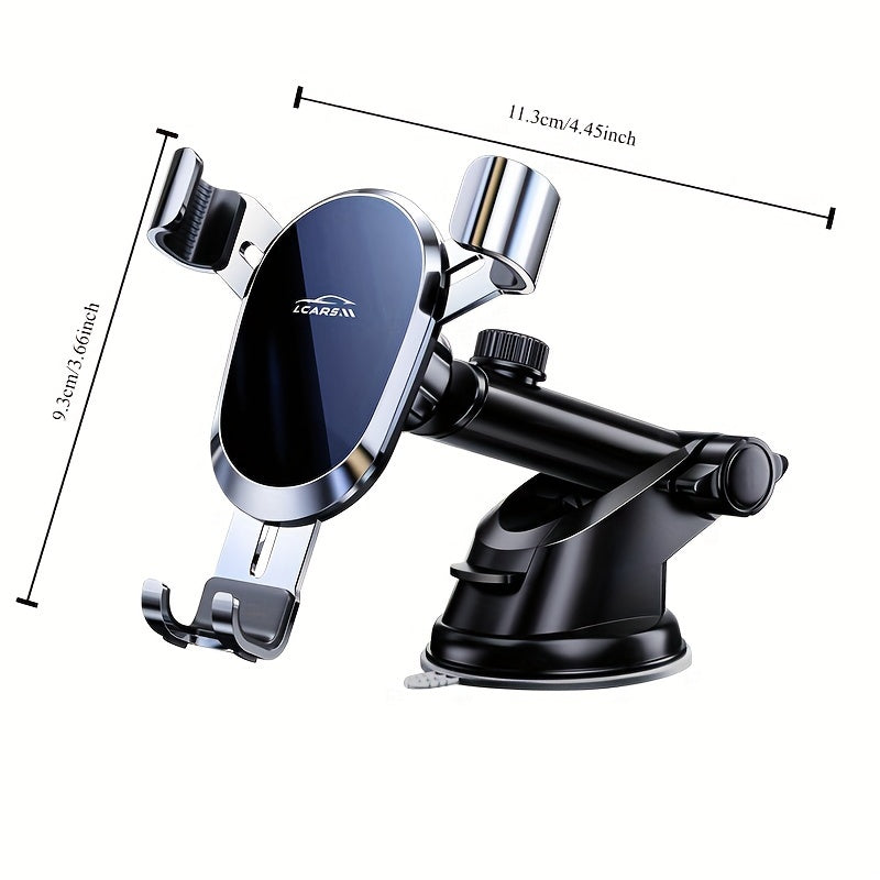 Universal Car Phone Mount - Anti-Shake Dashboard Holder for Navigation and Hands-Free Calls
