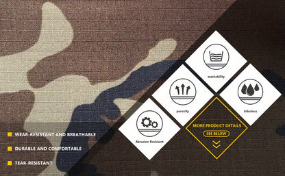 Cotton Men's Multi Pocket Camouflage Pattern Cargo Pants, Tactical Pants