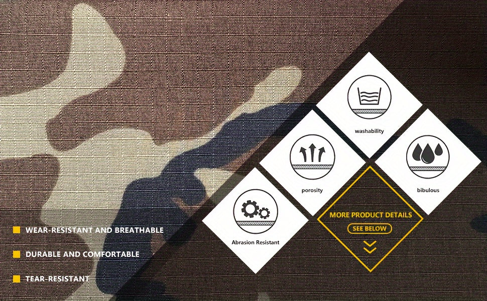 Mens Camo Cargo Pants - Stylish & Durable with Multi-Flap Pockets - Loose Fit Outdoor Work Pants for Hiphop Streetwear