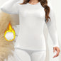 Women's Thermal Long Sleeve Crew Neck Shirt, Solid Color Bottoming Tops, Women's Clothing