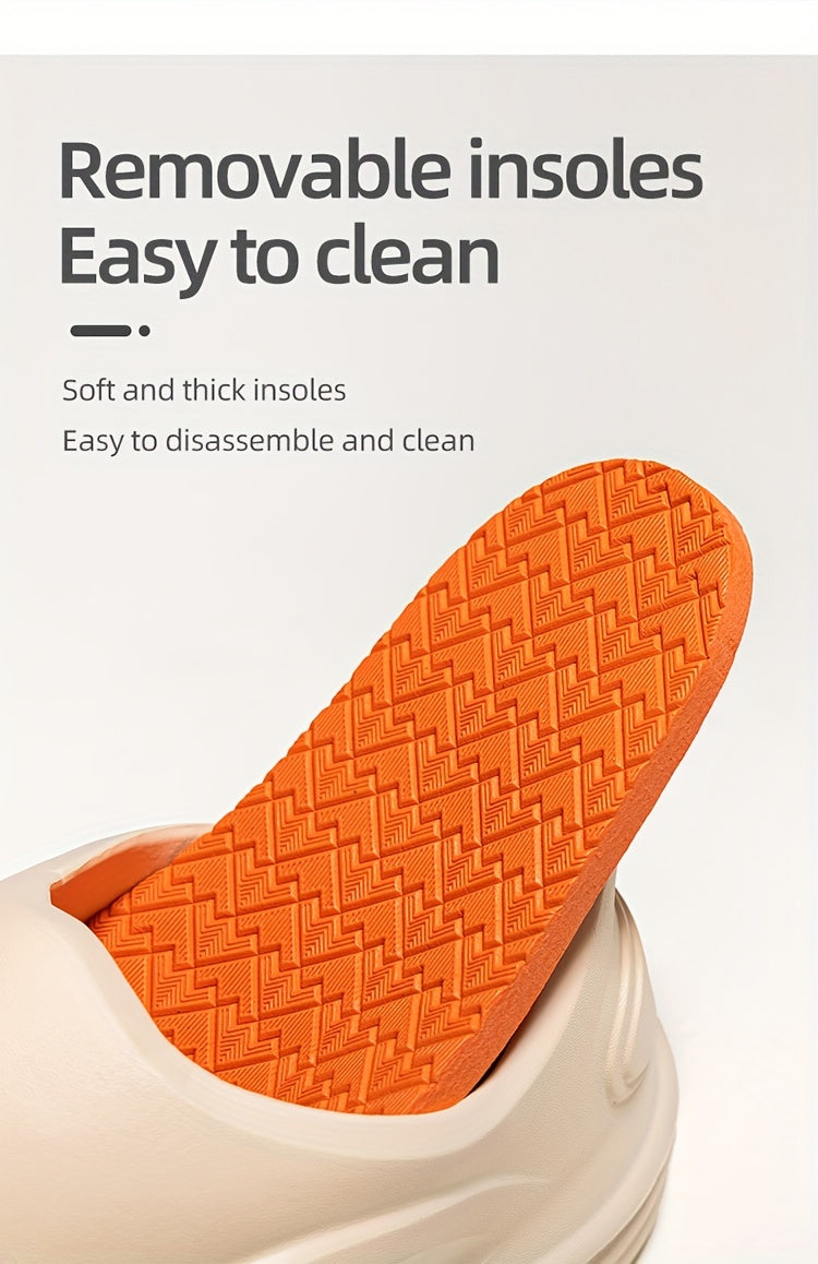 Men's And Women's Sandals With Removable Footbed, Slip-on Quick Dry Shoes