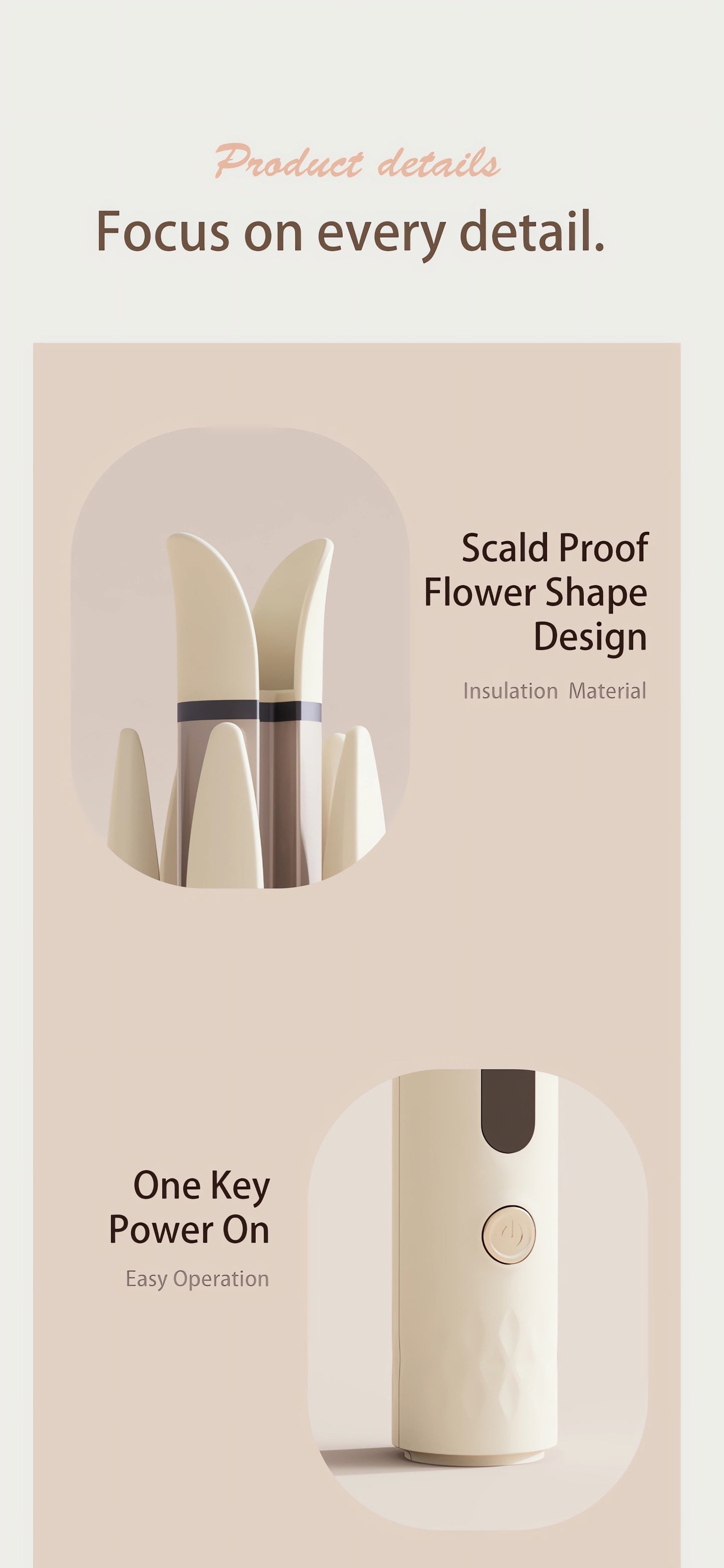 Genai Automatic Hair Curler: 28mm Barrel, 4 Temperature Settings, Negative Ion Generator, Intelligent Timer & Sensor, Auto Shut-Off for Safety