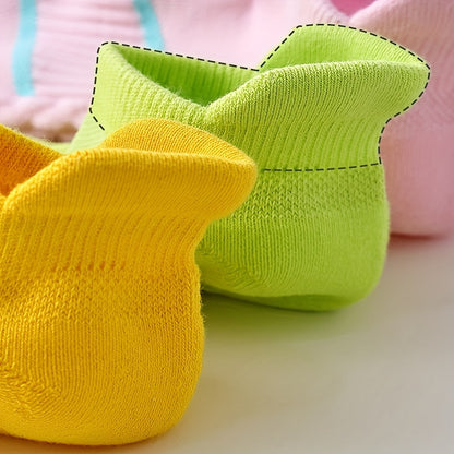 5pairs Men's Professional Sports Socks, Summer Thin Mesh Breathable Sweat-absorbing Anti-odor Ear Lifting Heel Guard Short Socks