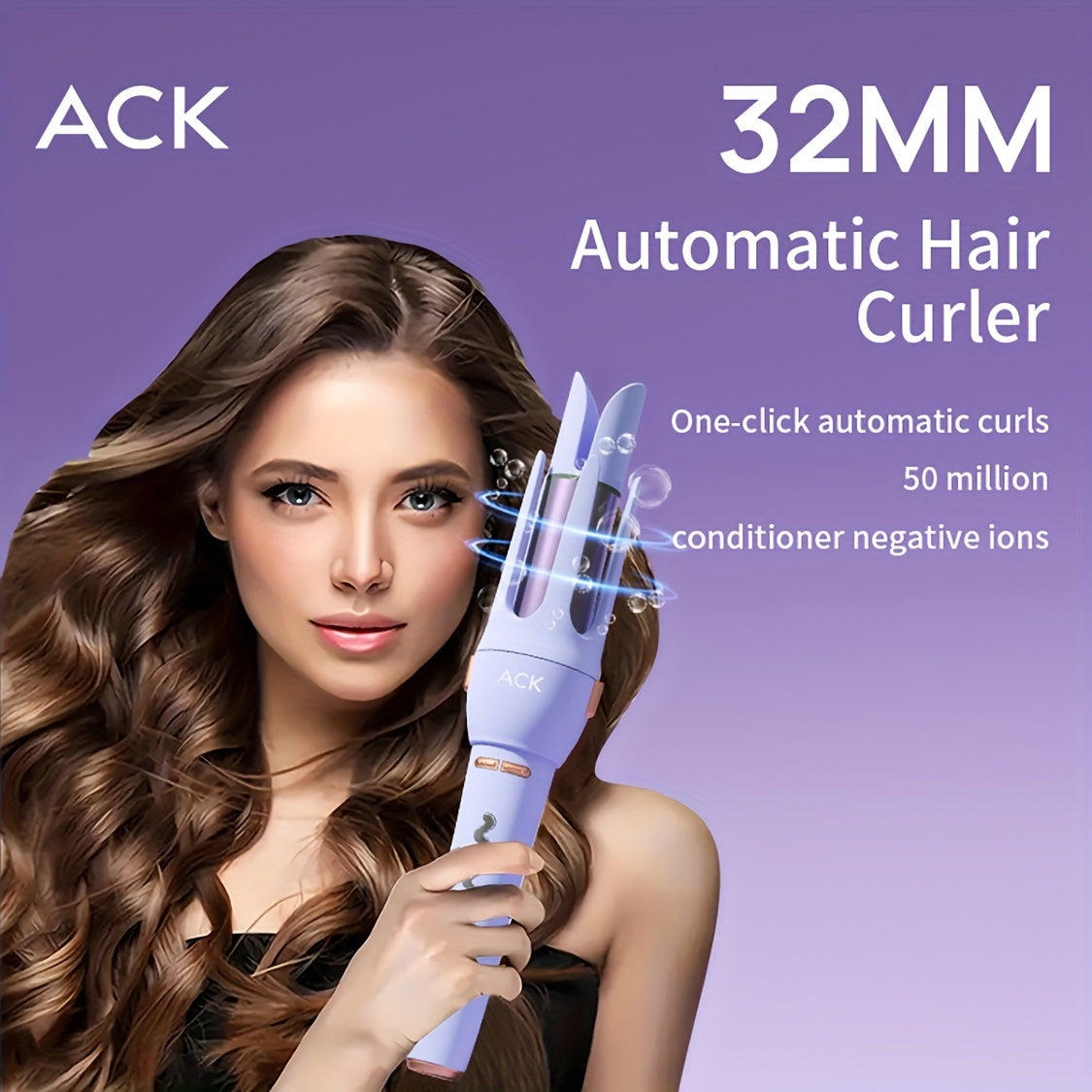 Luxurious Automatic Curling Iron Wand - Professional Ceramic Rollers/Straighteners with Rotating Function, Easy-to-Use, Fast Heating, Long-Lasting Curls, and Salon-Quality Results