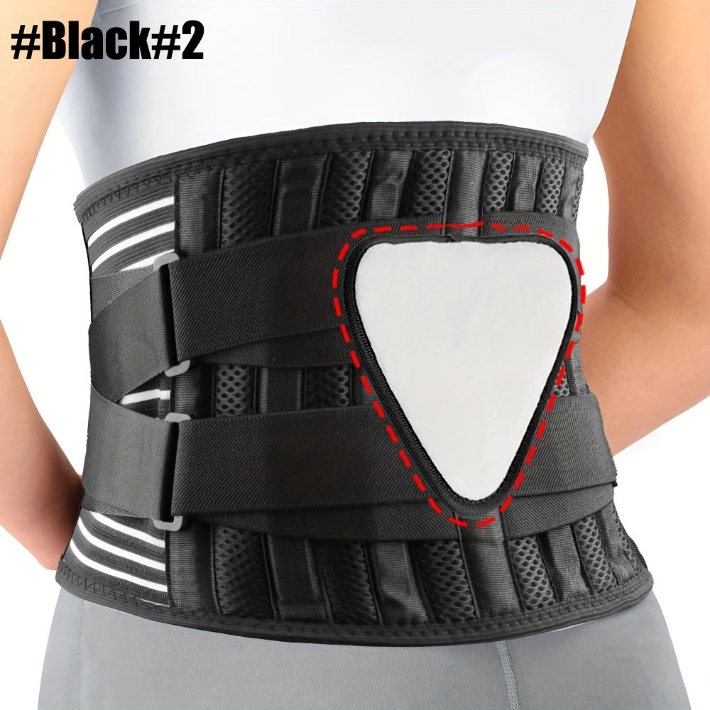 Anti-Skid Design Back Brace, Back Support Belt For Women & Men, Breathable Lower Back Brace With Lumbar Pad