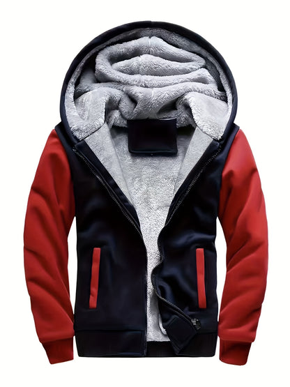 Winter Jacket Men's Fleece Casual Cardigan Autumn And Winter Warm Hooded Thick Jacket 2023 New Trend