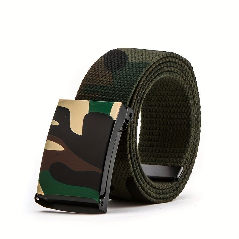 Fashion Camouflage Belt Street Dance Belt Casual Trousers Belt Canvas Belt For Men