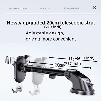 Universal Car Phone Mount - Anti-Shake Dashboard Holder for Navigation and Hands-Free Calls