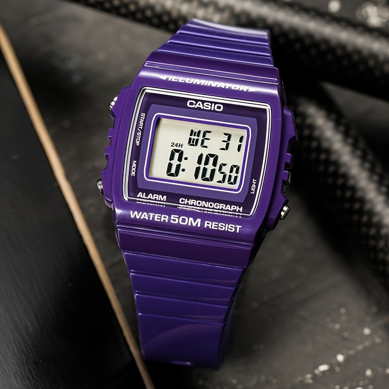 Casio Chronograph Sports Watch - Water Resistant 50M Digital Alarm Wrist Watch for Men and Women with Resin Strap and Electronic Features