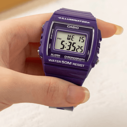 Casio Chronograph Sports Watch - Water Resistant 50M Digital Alarm Wrist Watch for Men and Women with Resin Strap and Electronic Features