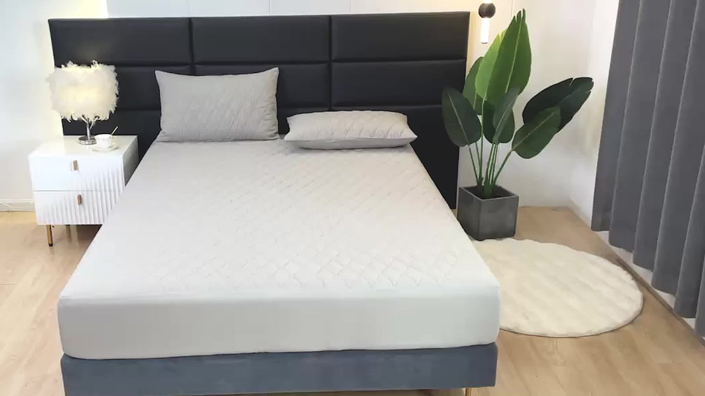 1pc waterproof mattress cover non-slip mattress cover hotel bedroom dormitory mattress protection cover simple solid color