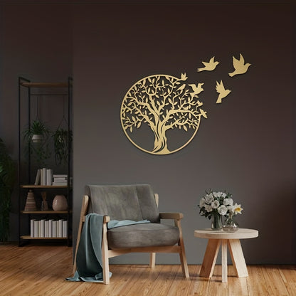 Tree of Life Metal Wall Art - Outdoor Courtyard Decoration and Home Gift for Anniversaries and More