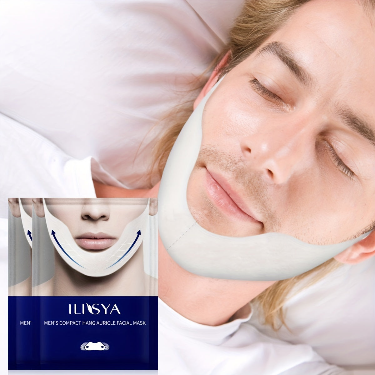 Small V Face Lifting Mask Stick Bandage Firming Face Hanging Ear Lifting Double Chin Firming Skin V-line Face Lifting Facial Mask Face Firming, Lifting Small V-face Ear Hook For Men