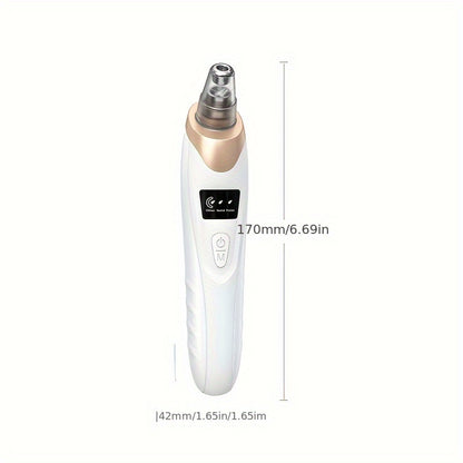 Blackhead Remover Pore Vacuum - 5 Suction - USB Rechargeable Facial Pore Cleaner Kit For Adult Acne Extractor Tool - Multifunctional Cleaning Instrument - Holiday Gift