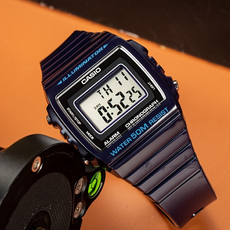 Casio Chronograph Sports Watch - Water Resistant 50M Digital Alarm Wrist Watch for Men and Women with Resin Strap and Electronic Features