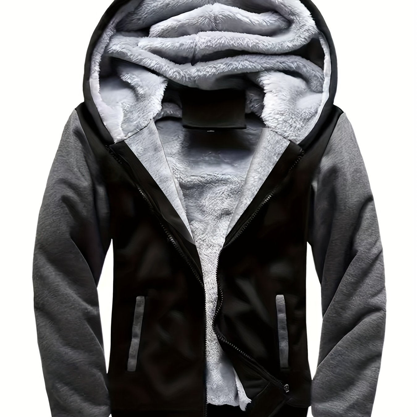 Winter Jacket Men's Fleece Casual Cardigan Autumn And Winter Warm Hooded Thick Jacket 2023 New Trend