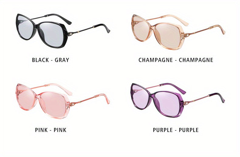Fashion Design HD Photochromic Sunglasses For Women Polarized Glasses Driving Travel Oversized Ultralight Luxury Ladies Eyewear best gifts for Mother's Day