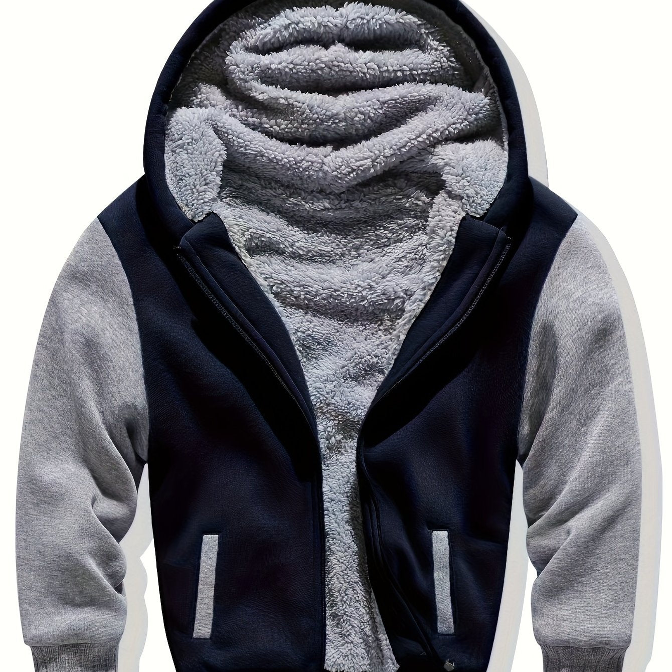 Boys Sherpa Lined Hoodie Kids Fleece Sweatshirt Full Zip Hooded Jacket