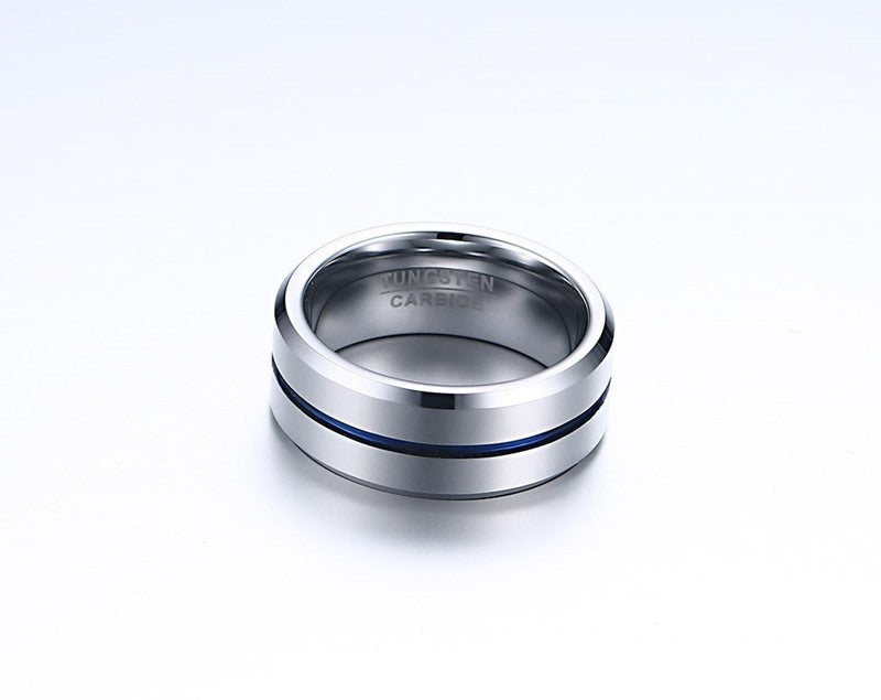 A Minimalist Men's Ring Made Of Tungsten Steel, Perfect As A Gift